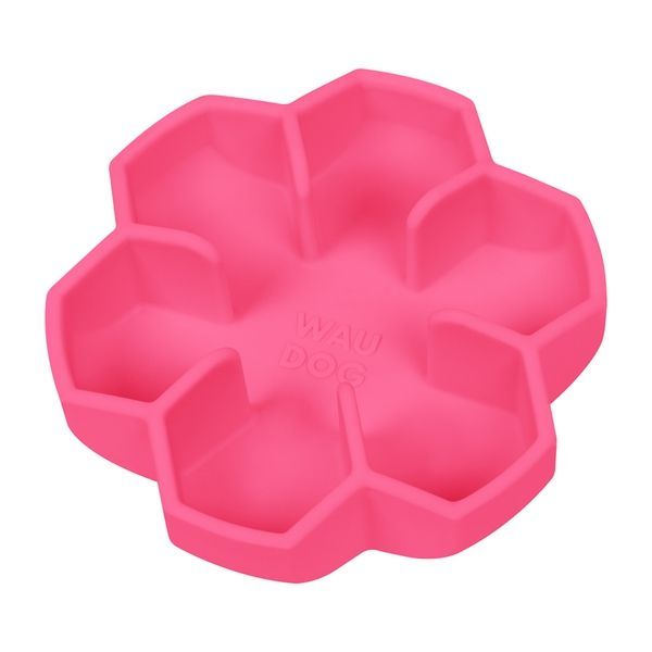 Миска для повільного харчування WAUDOG Silicone, 750 мл, рожевий 23547 фото