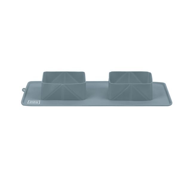 Миска складана WAUDOG Silicone,385х230х50 мм сірий 508011 фото