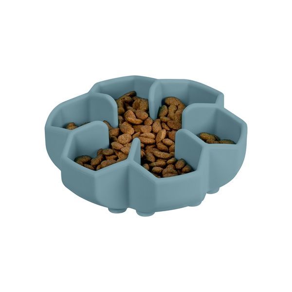 Миска для повільного харчування WAUDOG Silicone, 450 мл, сірий 235311 фото