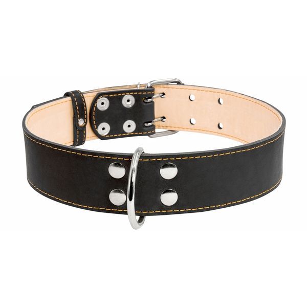 Нашийник "CoLLaR" подвійний (ширина 45мм, довжина 56-68см) чорний 02796 фото