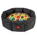 Лежанка для собак WAUDOG Relax, малюнок "Мохнаті монстри", S, Ш 34 см, Д 45 см, В 17 см 63585 фото 1