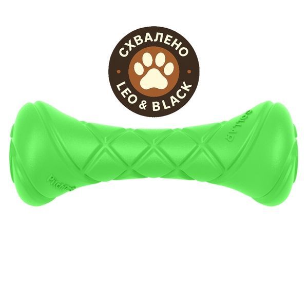 Ігрова гантель для апортировки PitchDog, довжина 19 см, діаметр 7 см салатовий 62392 фото