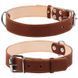 Нашийник "CoLLaR" подвійний (ширина 35мм, довжина 48-63см) коричневий 02796 фото 1