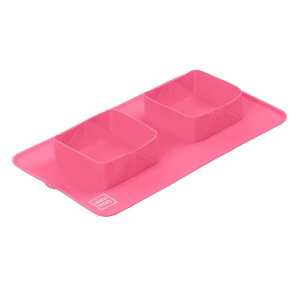 Миска складана WAUDOG Silicone,385х230х50 мм рожевий 50807 фото