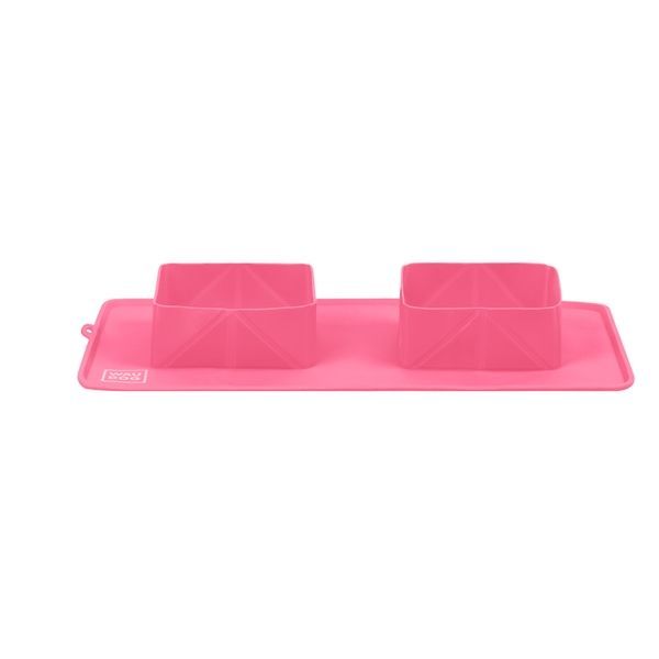 Миска складана WAUDOG Silicone,385х230х50 мм рожевий 50807 фото