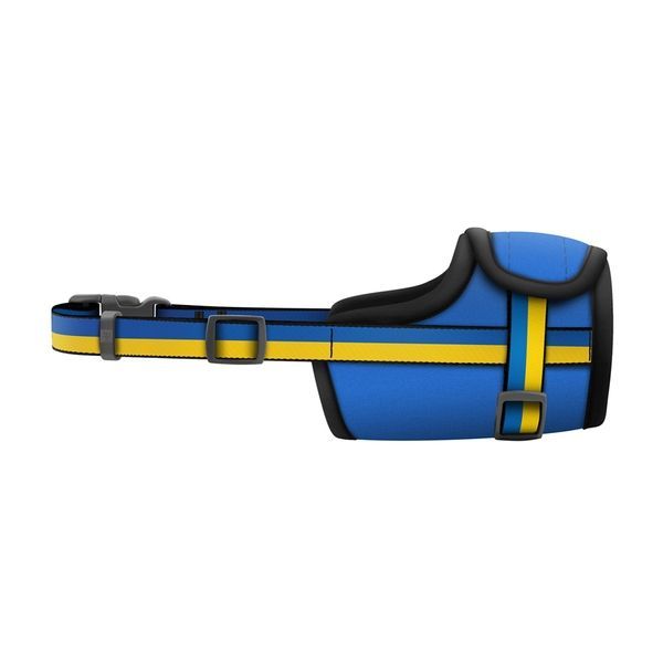 Намордник для собак WAUDOG Nylon, малюнок "Colors of freedom", пластиковий фастекс, розмір M, О 19-26 см 351-4020 фото