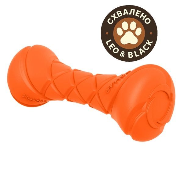 Ігрова гантель для апортировки PitchDog, довжина 19 см, діаметр 7 см помаранчевий 62392 фото