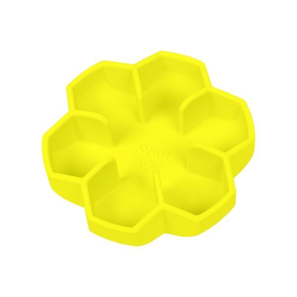 Миска для повільного харчування WAUDOG Silicone, 450 мл, жовтий 23538 фото
