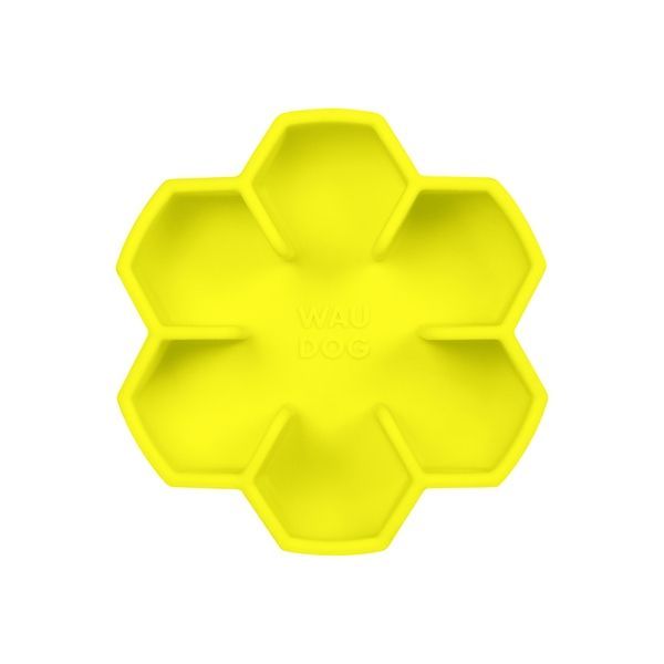 Миска для повільного харчування WAUDOG Silicone, 450 мл, жовтий 23538 фото