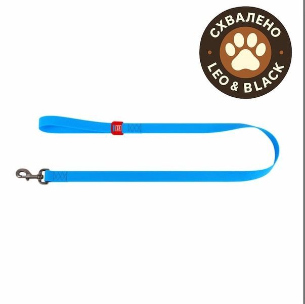 Повідець для собак водостійкий WAUDOG Waterproof , S, Ш 15 мм, Дов 122 см блакитний 27224 фото