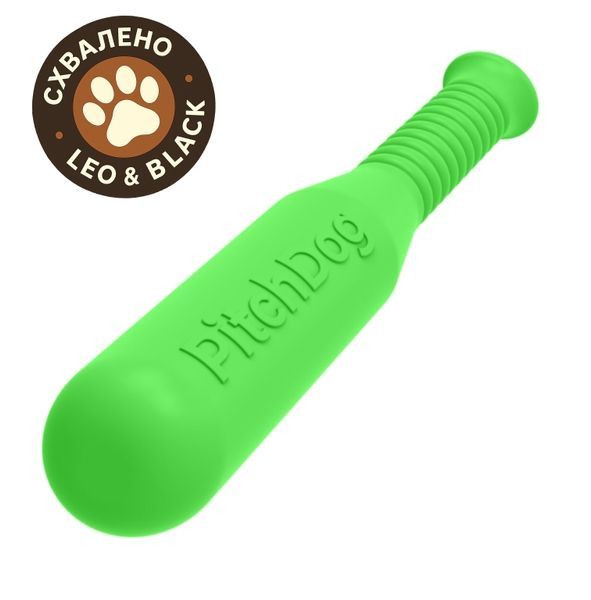 Ігрова бита для апортировки PitchDog, довжина 35 см, діаметр 6 см салатовий 62405 фото