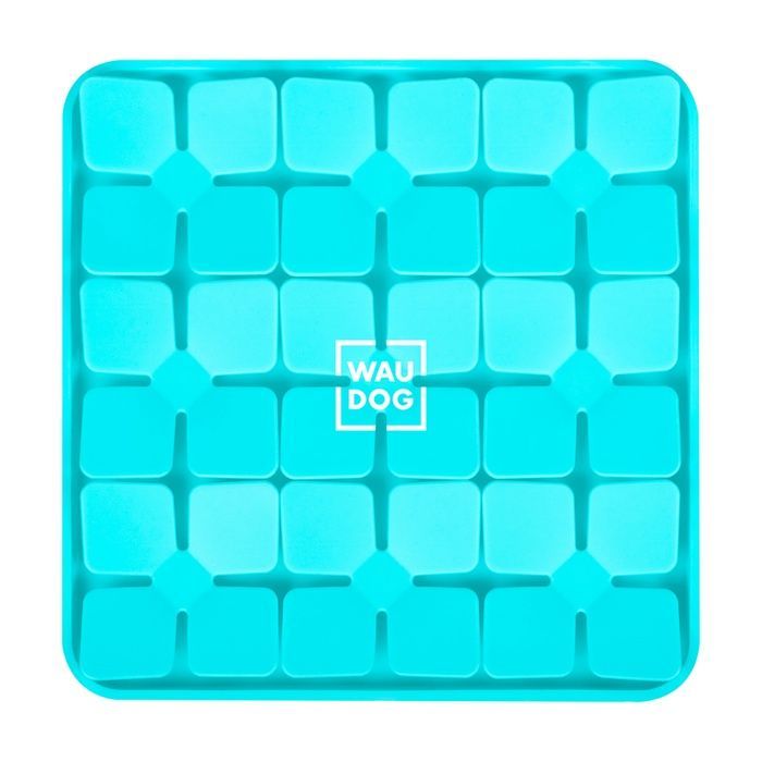 Килимок для пошуку корму WAUDOG Silicone, 205х205х17 мм, блакитний 23512 фото