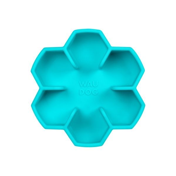 Миска для повільного харчування WAUDOG Silicone, 450 мл, блакитний 23532 фото