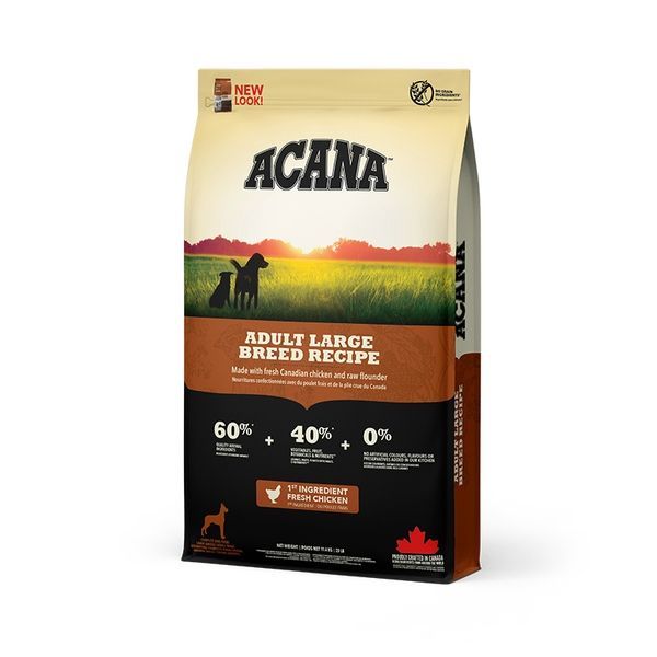 ACANA Adult Large Breed Recipe Сухий корм для дорослих собак великих порід (з куркою та індичкою) 11,4 кг + КОНСЕРВА У ПОДАРУНОК! a52111 фото